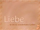 Liebe ist ein so wunderbares Gefhl