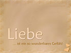 Liebe ist ein so wunderbares Gefhl