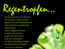 Regentropfen ...