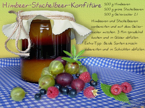 Himbeer-Stachelbeer-Konfitre