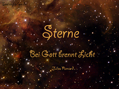 Sterne ... bei Gott brennt Licht