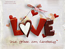 Liebe Gre zum Valentinstag